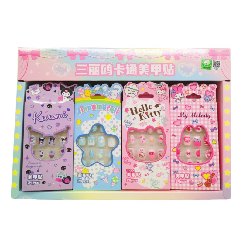 Authentic Sanrio Series Nail Stickers, Kidsren's Nail Stickers, Hello Kitty Melody, Kawaii Nail Stickers Authentic Sanrio Series Nail Stickers, Kidsren's Nail Stickers, Hello Kitty Melody, Kawaii Nail Stickers