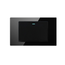 Type 120 American standard one-open dual-control concealed panel glass 15A Japan and Taiwan 2-open single-control Thai wall switch