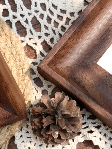 Северная простая деревянная фоторамка для квадратных карман