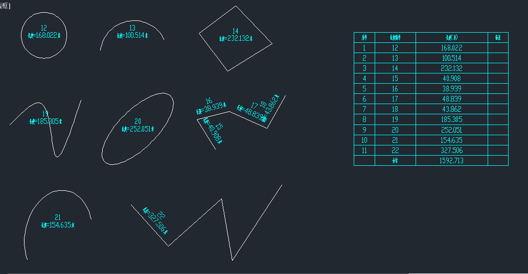 CAD line length batch labeling and statistics list cdlb engineering counts and units free switching