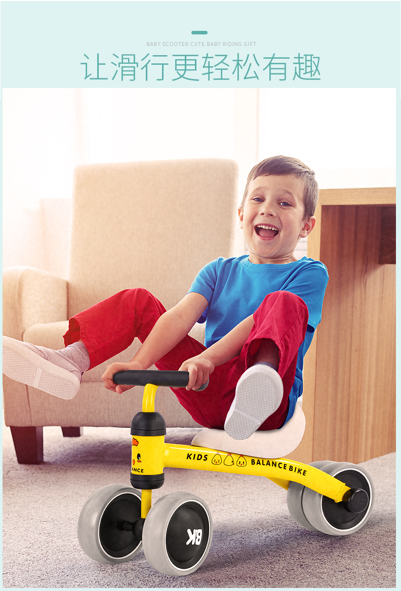 mua xe cân bằng Trẻ em cân bằng xe tay ga yo xe bé không đạp 1-3 cũ đi bộ đồ chơi xoắn xe trượt xe - Smart Scooter xe thăng bằng cho bé ở hà nội