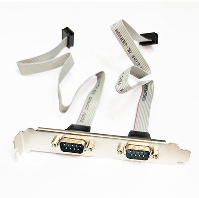 Premium Computer Motherboard Serial Port DB9 Extension Cord RS232 Line 9 Pin bezel PCI bits 2 COM openings