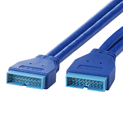 USB cord 3 0 motherboard 20pin male head extends data line for 20-pin male head to the public company 50cm