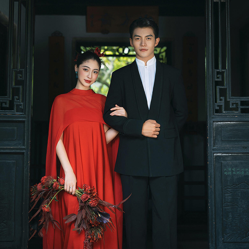 Morning Gown for Women, Bridal High-End Wedding Toast Dress, 2026 New High-End Red Dress for Homecoming, Engagement, and Wedding Ceremony Morning Gown for Women, Bridal High-End Wedding Toast Dress, 2026 New High-End Red Dress for Homecoming, Engagement, and Wedding Ceremony