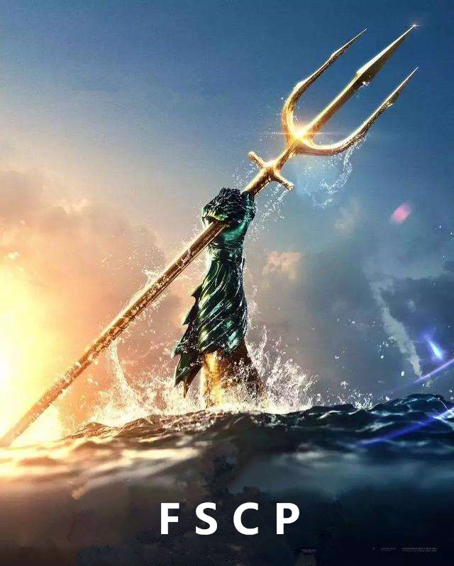 FSCP Justice Leagues Sea King Arthur Golden Trident Weapons 1 Ratio 1 Full Metal 2 m 1 Model Perimeter