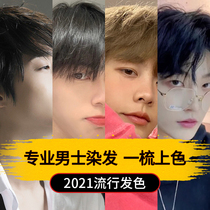 Hair dye cream black tea color summer mens special plant pure 2021 popular color whitening yourself at home free of bleaching