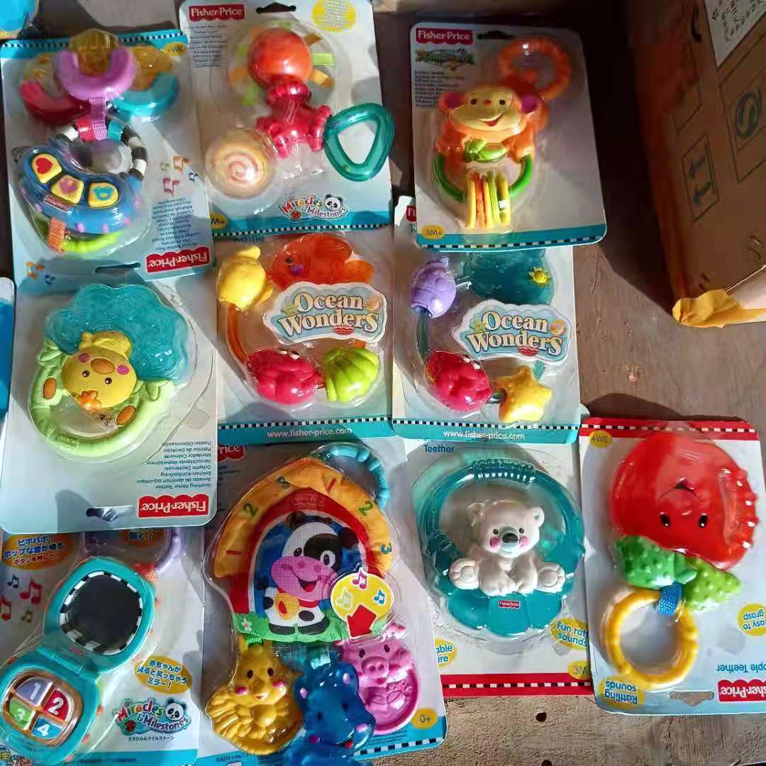 Plate Goods Baby Tooth Gum Shake Bells Hand Grip Appeasement Newborns Infant Toddler Toys Cute Cartoon Rocking Bell Puzzle