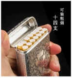 Табачная коробка ретро -три -открытые бирмингемские ванны вина в ванне Sancai Sankai Rough Smoking Men's Sugarette Caps Portable