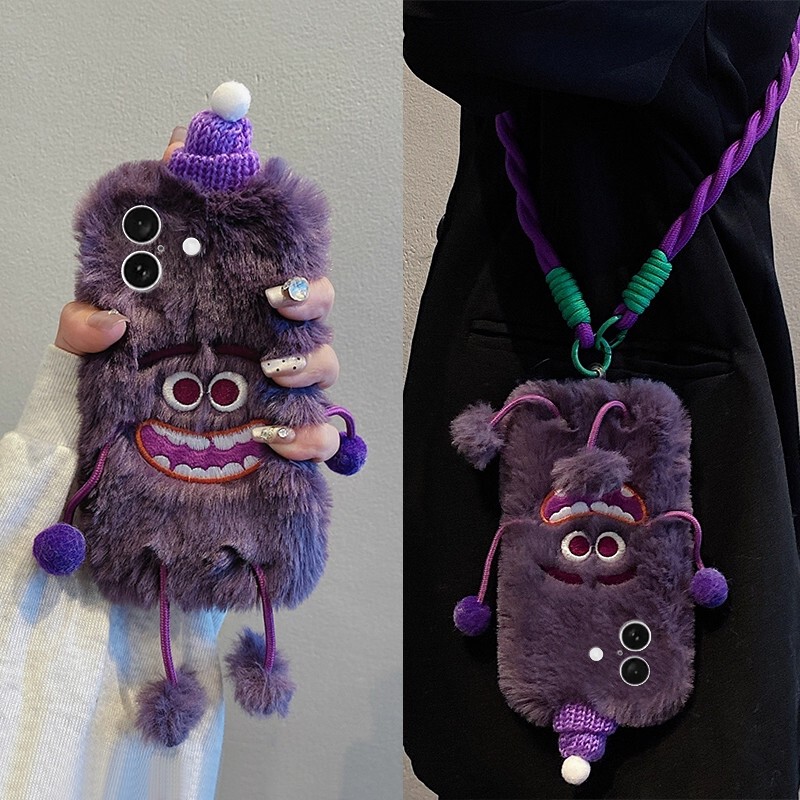 Japanese Demiu Suitable for Apple 18 Phone Case iPhone 17 Pro Max Plush 13 Mini Crossbody 14 Furry 15 Cartoon Monster XS Max 3D 16 Winter Cute Lanyard Japanese Demiu Suitable for Apple 18 Phone Case iPhone 17 Pro Max Plush 13 Mini Crossbody 14 Furry 15 Cartoon Monster XS Max 3D 16 Winter Cute Lanyard