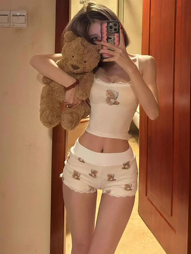 Белая летняя майка топ, комплект, США, в обтяжку