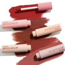 hyntoor Black Hare Lip Mud Macaron Matte Velvet Fog Vintage Series Lip Glaze Enhance Long-lasting Women