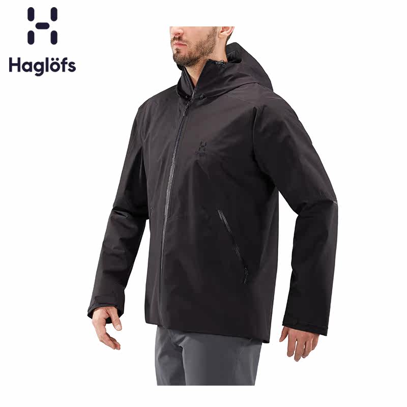 Haglofs matchsticks autumn and winter outdoor men's windproof waterproof hooded assault jacket 603915 European version