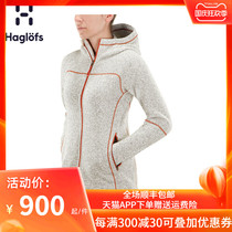 Haglofs matchstick outdoor women Autumn Winter hooded thick warm snatch sweater 603728 European version