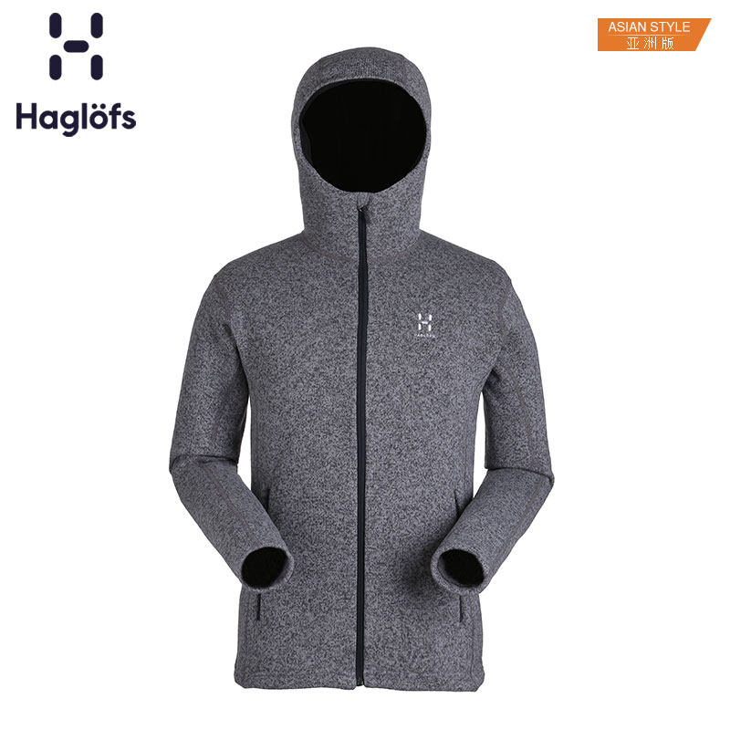 Haglofs matchstick men's outdoor sports autumn and winter comfortable durable fleece hoodie 603379 subversion
