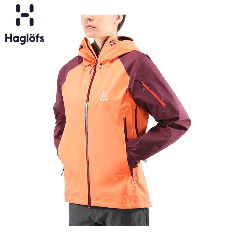 Haglofs matchstick women sports outdoor windproof waterproof breathable hooded assault jacket 603475 European version