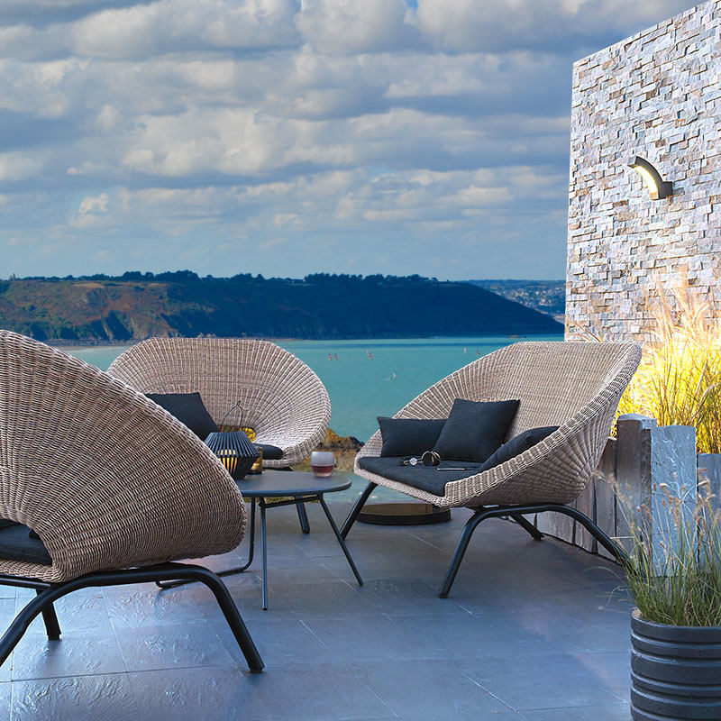 Outdoor rattan sofa combination designer leisure art sofa chair outdoor balcony garden courtyard rattan sofa