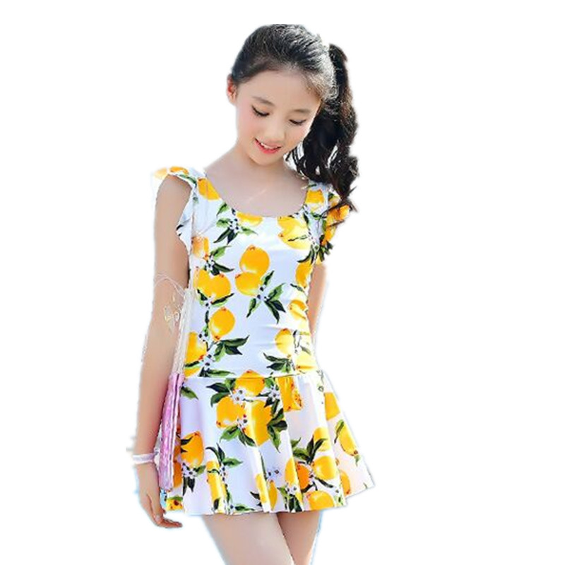 Big girl swimsuit one-piece 12 high school student 13-year-old girl sexy princess skirt Korean children 15 conservative