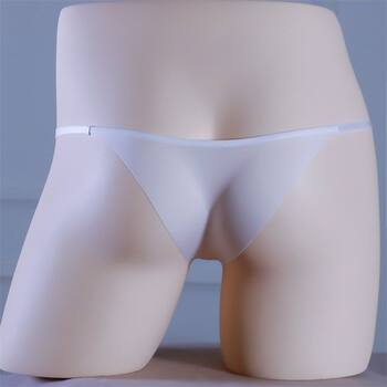 Quick-drying underwear for men's summer ice silk breathable sexy see-through ultra-thin thin straps seamless one-piece seamless ultra-low waist