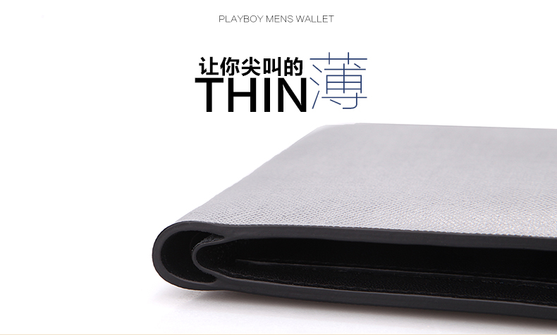 Playboy ví nam ngắn đoạn thời trang mới người đàn ông da của túi ví Nhật Bản và Hàn Quốc kinh doanh tiền chéo ví ví cầm tay lv