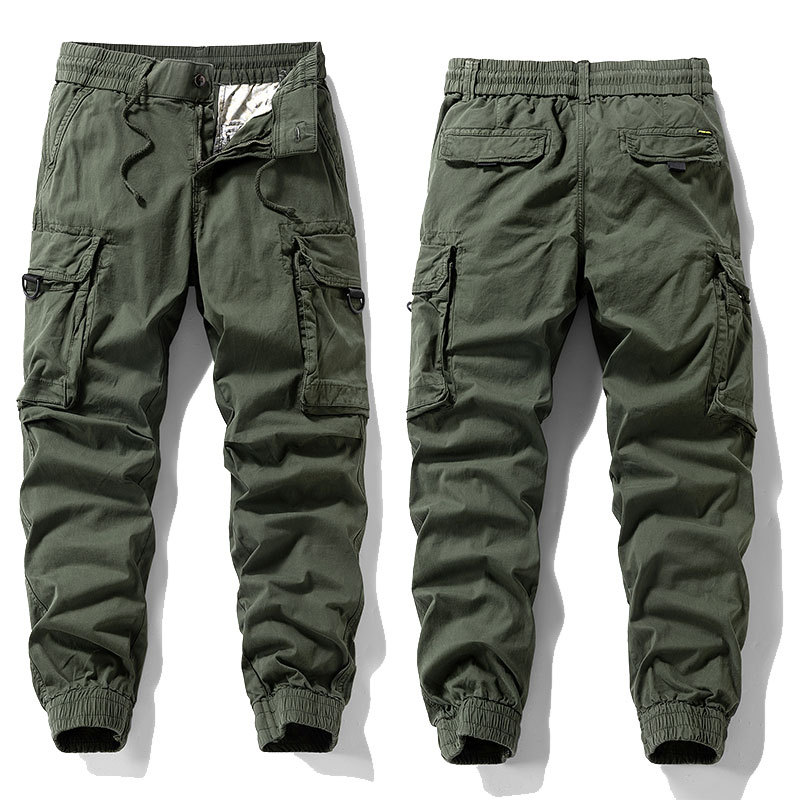 2026 New Men's Cargo Pants Multi-Pocket Pants Men's American Casual Pants Young and Middle-Aged Long Pants Army Green Jogger Pants 2026 New Men's Cargo Pants Multi-Pocket Pants Men's American Casual Pants Young and Middle-Aged Long Pants Army Green Jogger Pants