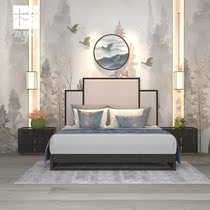 New Chinese Double Bed Solid Wood Bed 18 m Master Bedroom Wedding Bed Modern Simplicity Chinese Times 1 5 m Home Large Bed