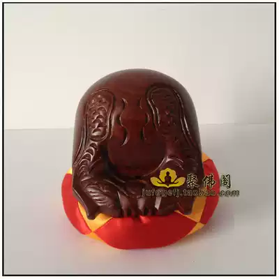 Ju Buddha Pavilion Taiwan Buddhist instruments * 4 inch red sandalwood to the heart fish carving wood fish (send cotton pad)