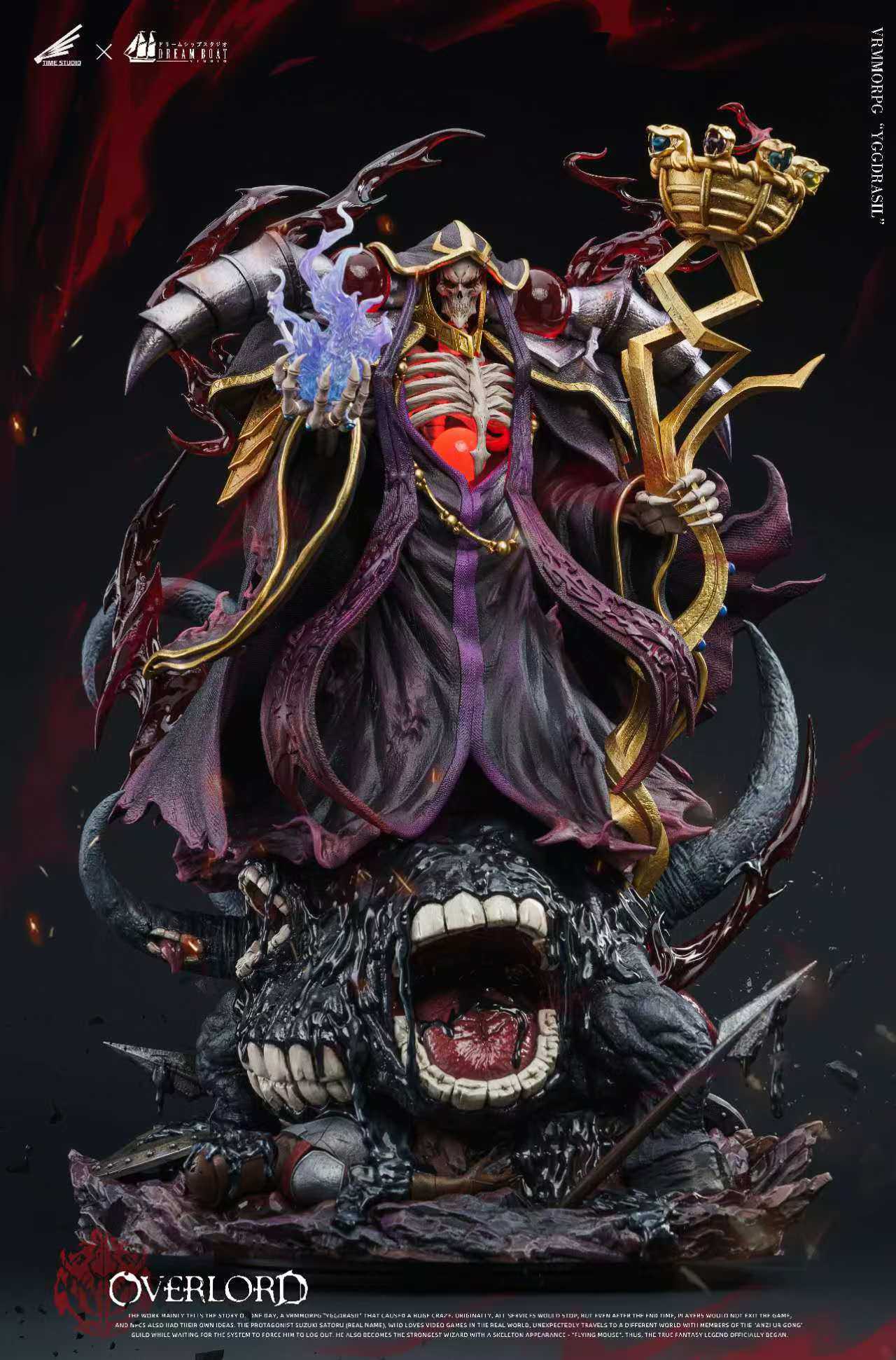 DBS Time Studio Overlord Ainz Ooal Gown Resin Painted Statue H51cm