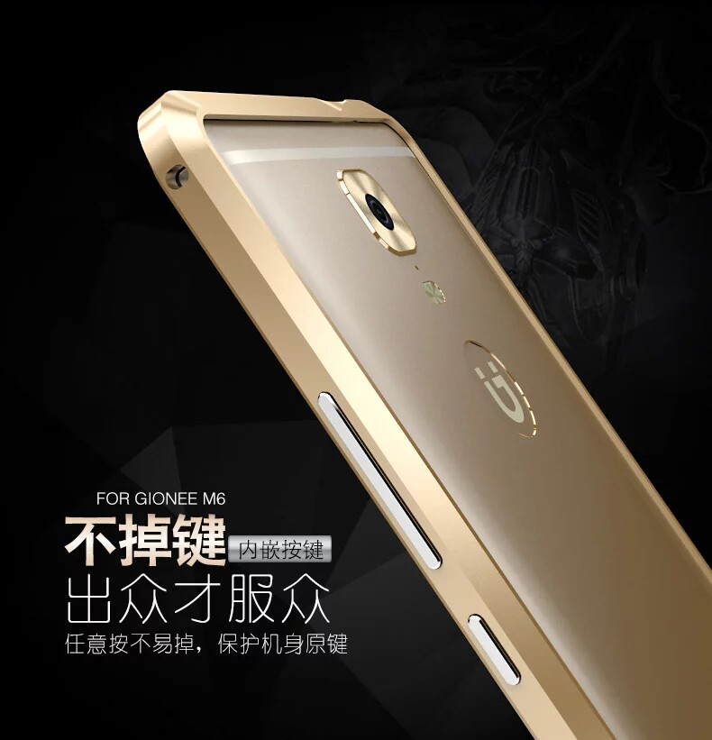 Luphie Blade Sword Slim Light Aluminum Bumper Metal Shell Case for Gionee M6 Plus & Gionee M6