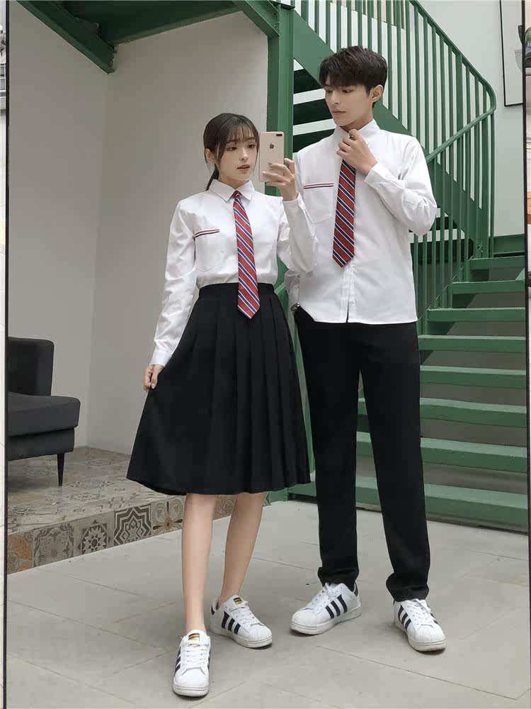 Japanese class suit Korean version of the British college style High school students Junior high school students sports games Female graduation clothing School uniform