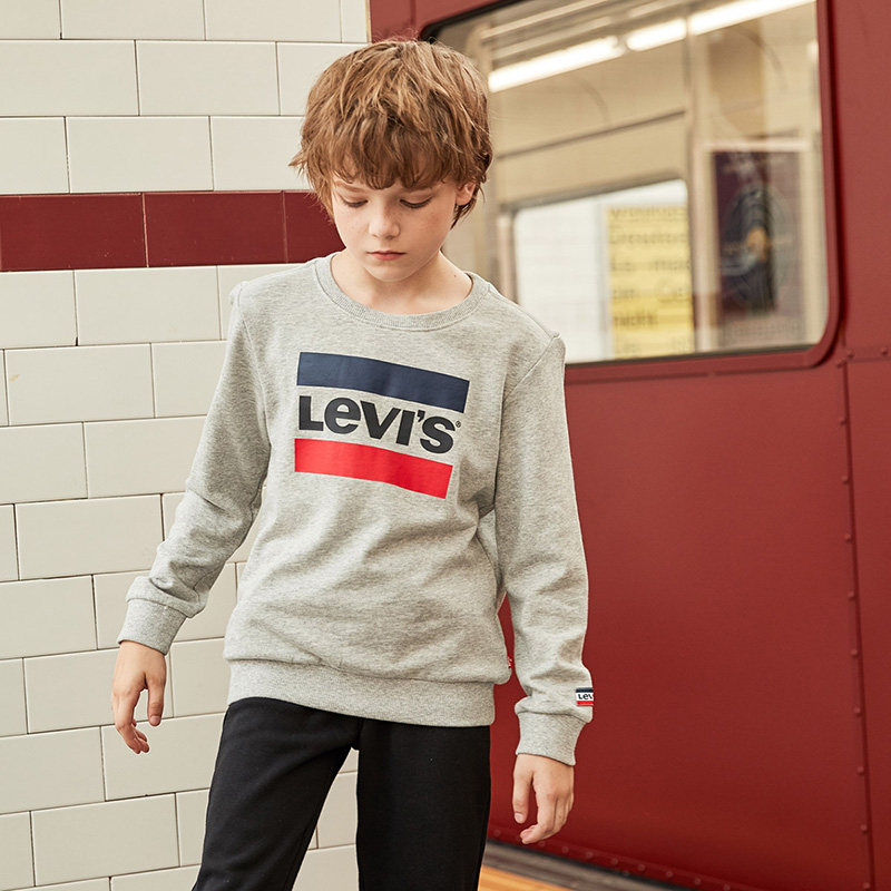 Levi's 李维斯 纯棉 男童圆领卫衣 天猫优惠券折后￥89包邮（￥269）90~130cm码3色可选 京东￥190