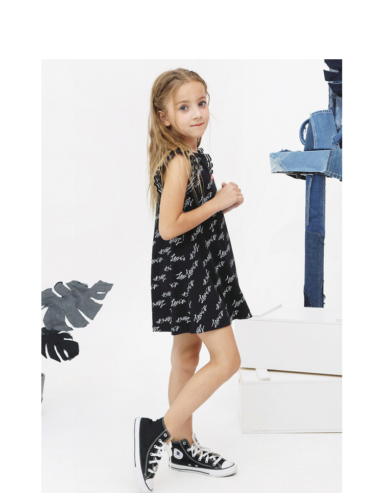 Levi's 李维斯 2022年夏季新款 女童短袖连衣裙 聚划算双重优惠折后￥98.4包邮 100~130码2色可选