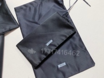 P Blue and Black Satin Shoes