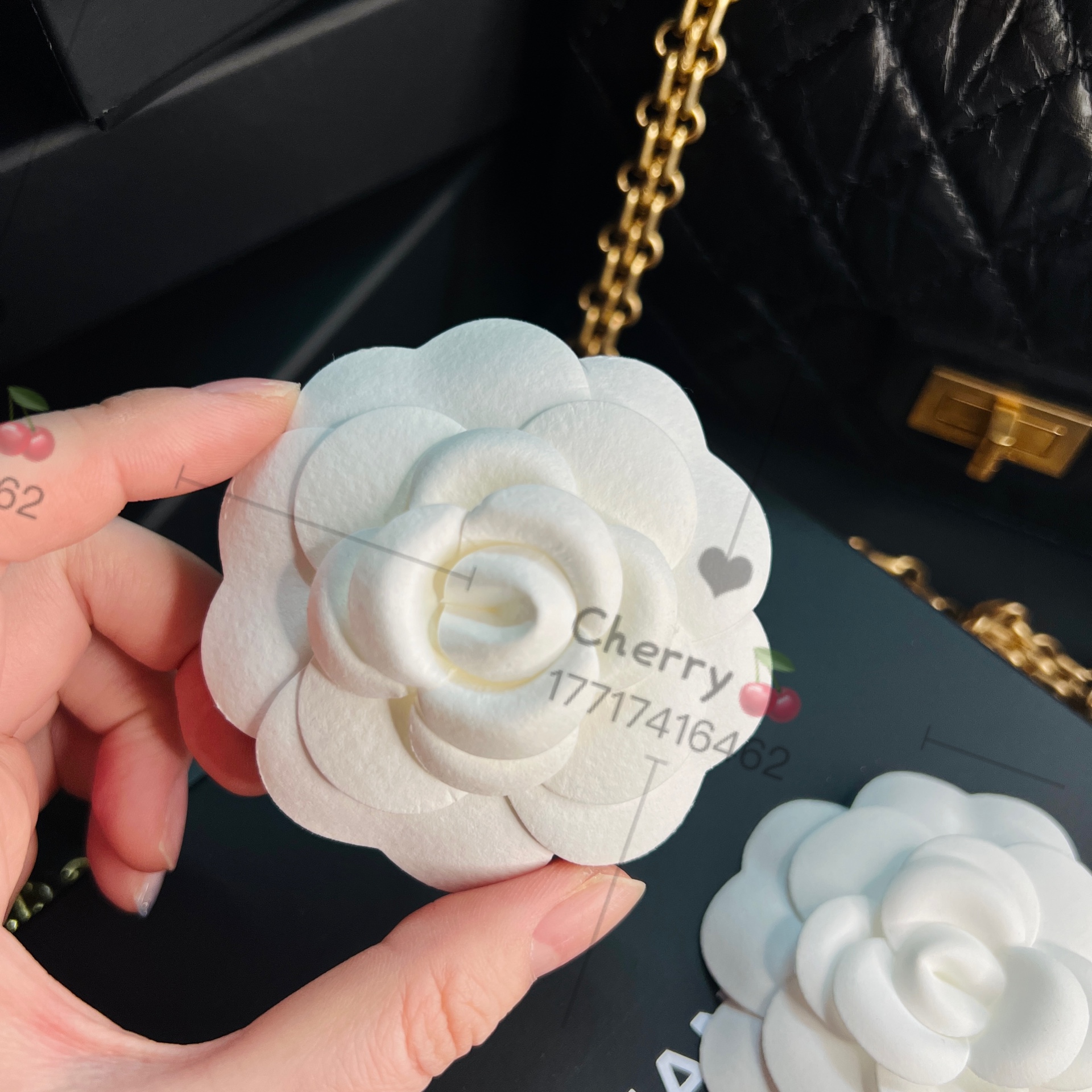 Spot Mountain Tea Flower Silk with white Christmas Mountain Tea Flower New Chinese New Year Packaging Flowers Boutique Shop Counter Silk Ribbon