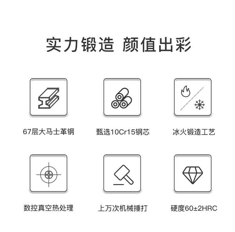 安享好物 安享A级主厨刀-拓白泽厨师刀  