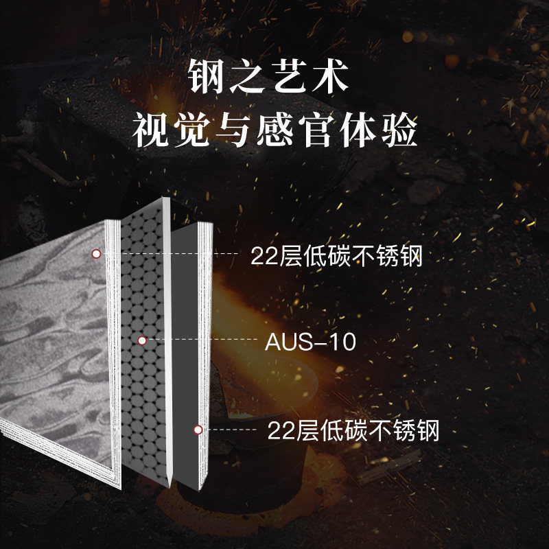 安享好物 安享A级轻片刀-拓灵珑 大马士革小菜切  