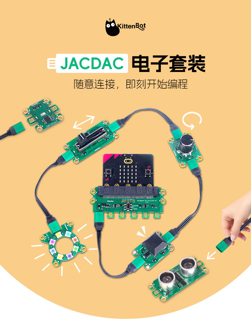 Kittenbot JacDAC Developer Kit - Microsoft MakeCode kompatibel