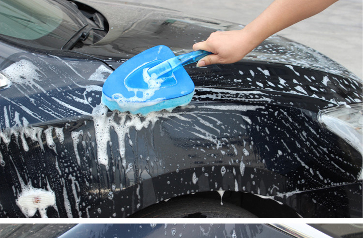 Rửa xe bằng bọt biển có tay cầm bằng sáp xe kéo không làm tổn thương sơn xe thấm nước lớn - Sản phẩm làm sạch xe chổi rửa xe ô tô