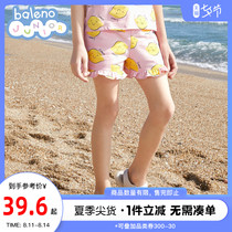 Benilu childrens clothing 2020 summer new childrens pants womens shorts fruit printing pure cotton ruffle five-point pants