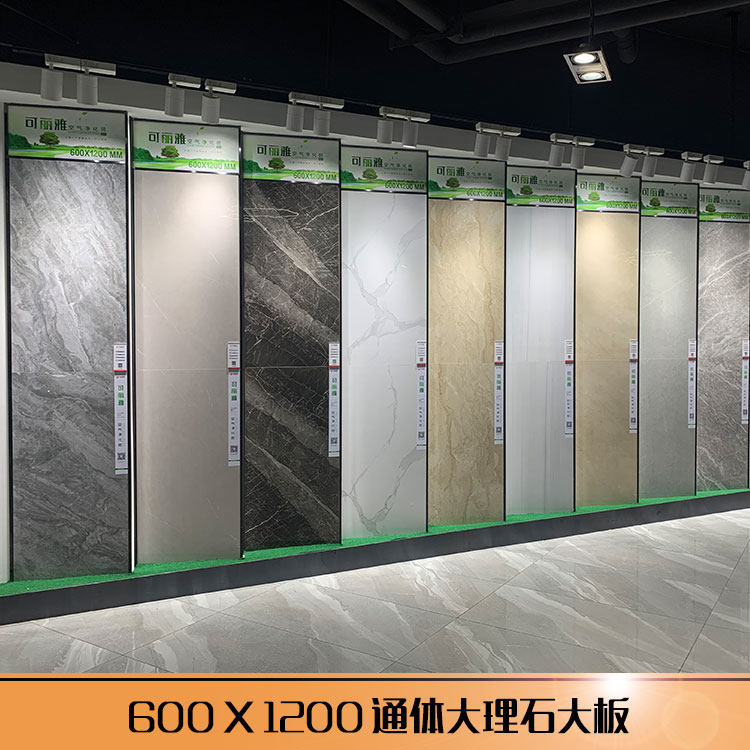 Guangdong Foshan 60x120 tile 1200x600 floor tile Living room Large plate 1 2 m negative ion through body marble