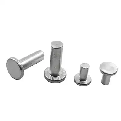 GB109 aluminum flat head rivet flat cap solid aluminum rivet flat head knock type rivet M2M2 5M3M4M5M6M8