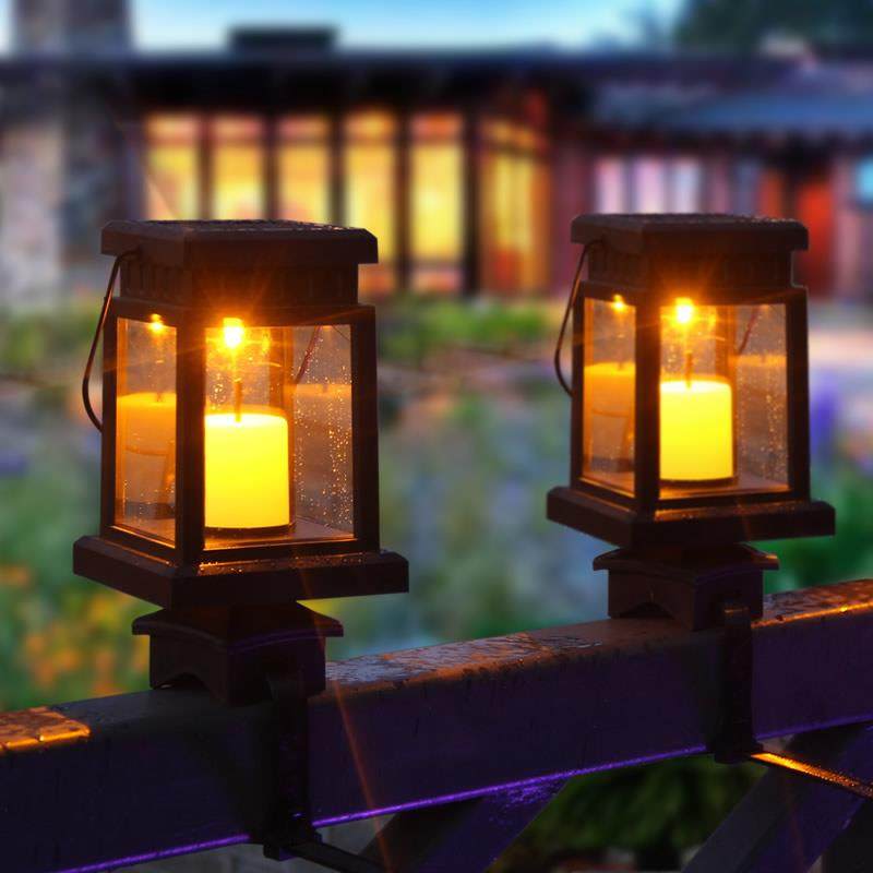Swallow Girl Outdoor Solar Decoration Candle Light LED Strap Railing Lamp Balcony Terrace Terrace Courtyard Garden Villa
