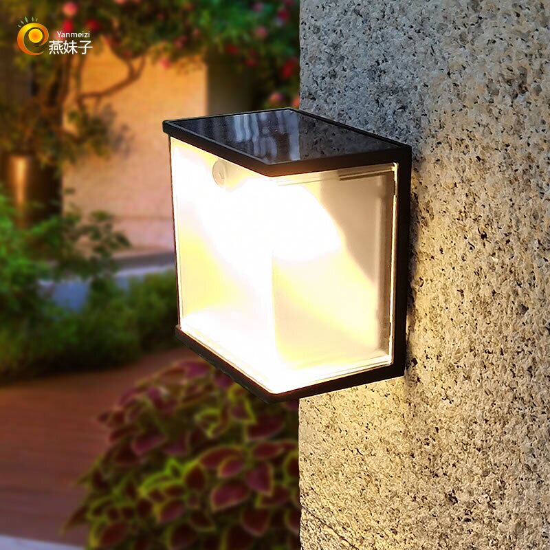 Swallow Girl Solar Outdoor Lamp Courtyard Home Body Induction Indoor Wall Lamp Sky Black Automatic Bright Step Garden