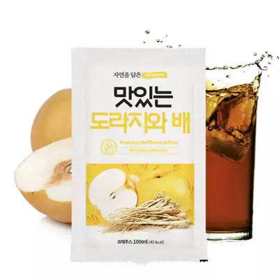 Korean spot bellflower pear juice cleans heat and protects throat haze Children's adult liquid drinks a pack of 100g
