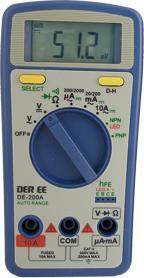 Taiwan benefit DE-200A digital multimeter DE200A AC and DC multimeter digital multimeter