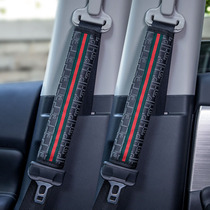 Car seat belt shoulder cover a pair of men and women extended cute fashion brand car cones interior set decoration