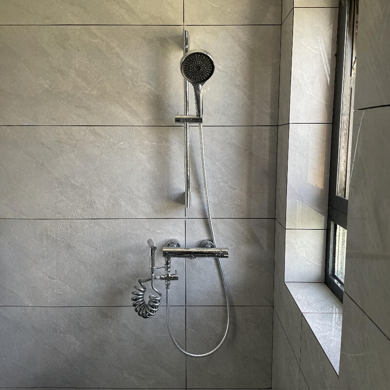 DIY Assembly Shower Folding Mixing Valve Bathtub Faucet Shower Lift Rod Shower Bracket Shower Set