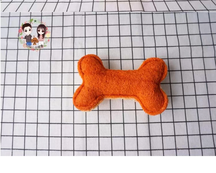 Nhỏ xương loofah thú cưng răng hàm làm sạch răng đồ chơi kháng cắn Teddy Golden Retriever chó mèo siêu yêu