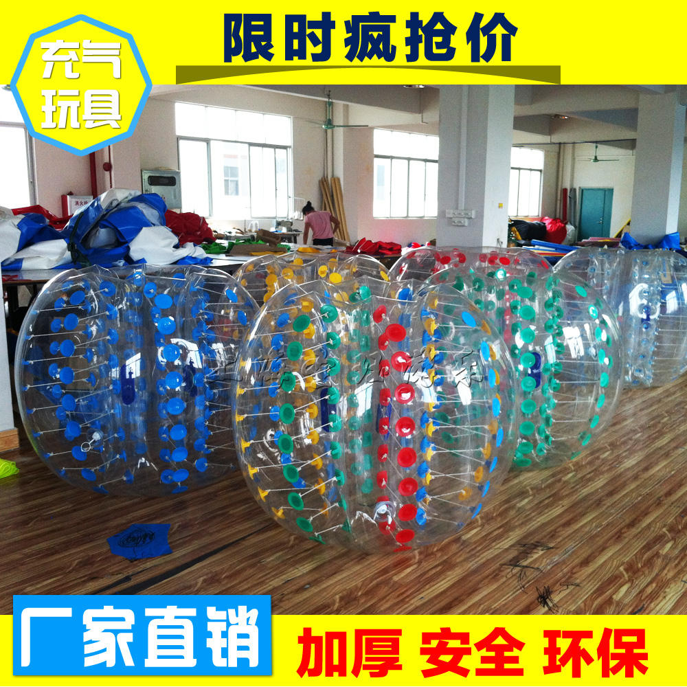 Inflatable bumper ball collision ball bubble football fun sports props grass Zorbo ball water roller bumper ball