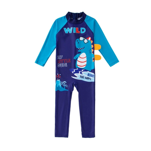 Детский купальник, лонгслив, удерживающие тепло штаны для мальчиков, защита от солнца, подходит для подростков
