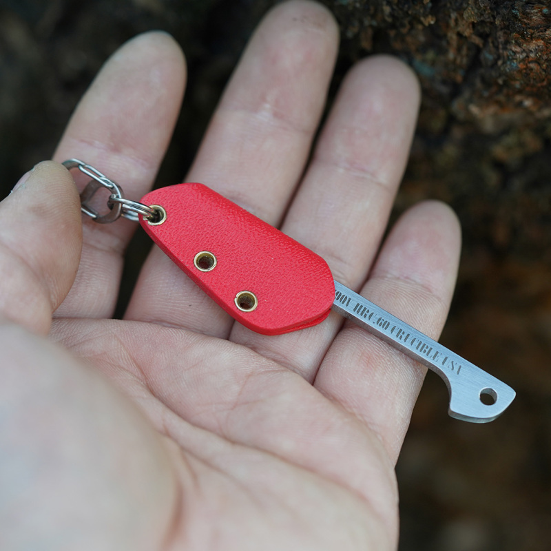 American Crucible Powder Steel S90V Mini Survival Spear Edc Keychain Portable Accessory Psk
